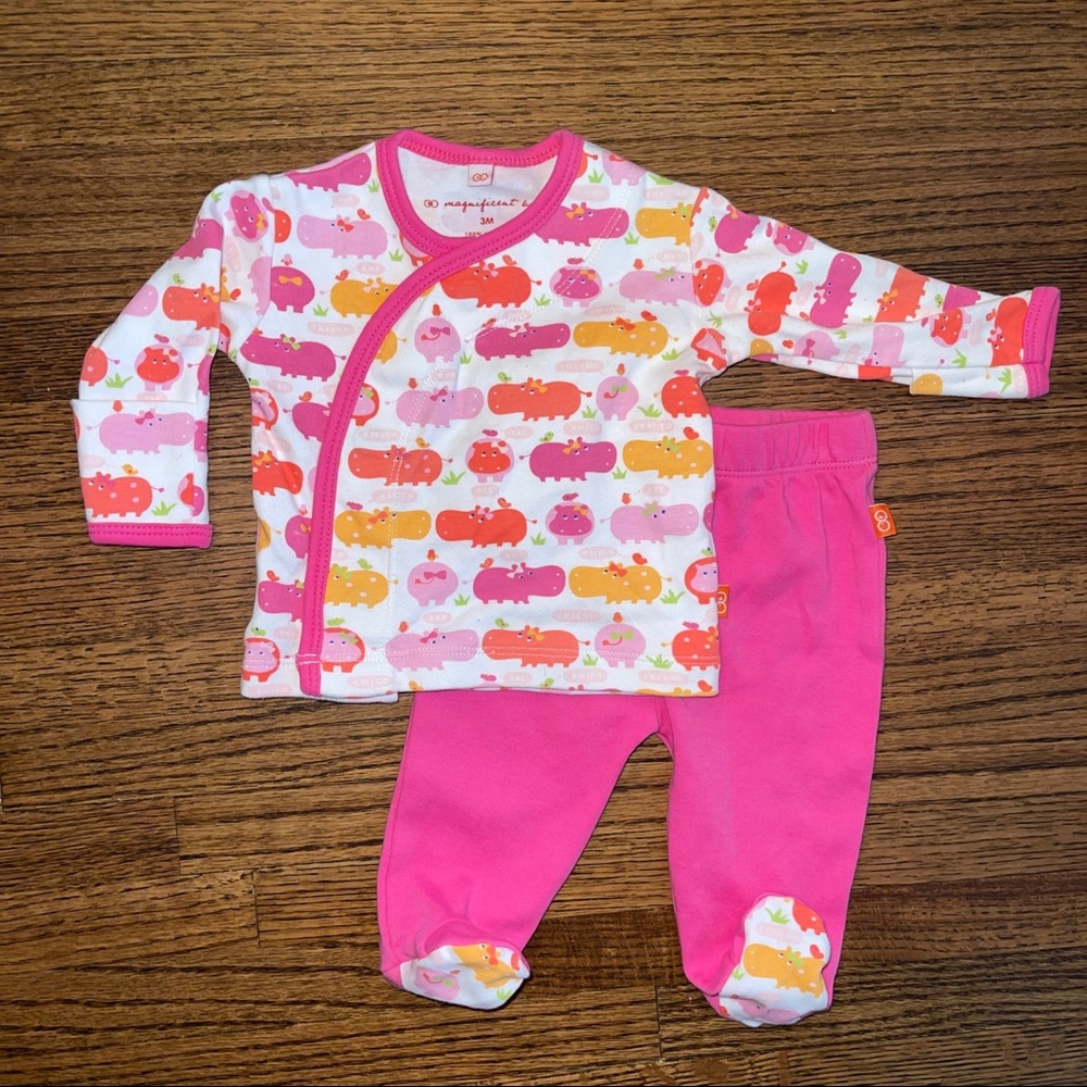 magnificent baby magnetic footie pants set